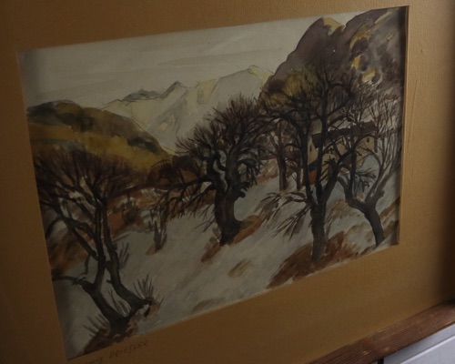 Ludwig Driesler Aquarell Landschaft