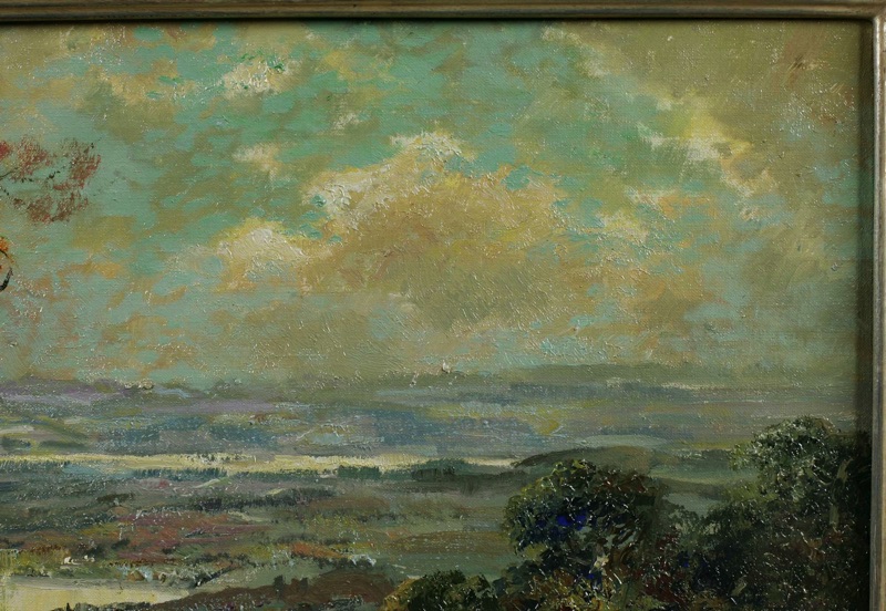 Ludwig Gschossmann Ölgemälde Picknick