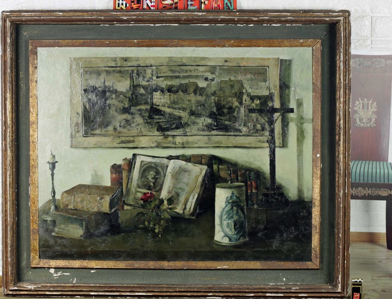 Marta Sappel Ölgemälde antik 1945 Chur bayrisch