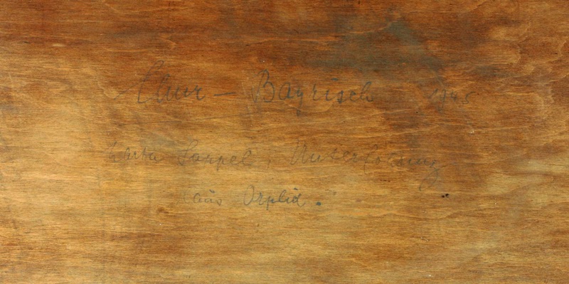Marta Sappel Ölgemälde antik 1945 Chur bayrisch