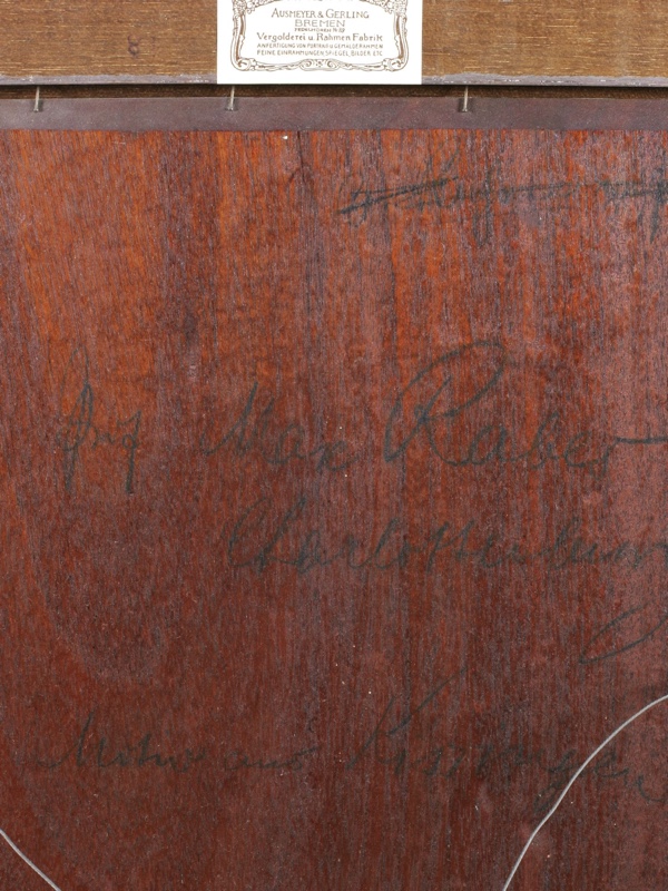 Max Friedrich Rabes Ölgemälde antik Kirche Kissingen