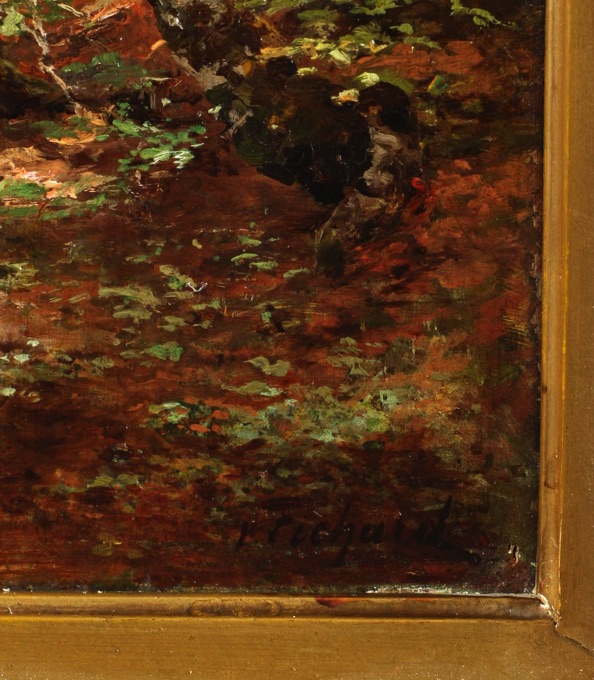Maximilian von Fichard Ölgemälde antik Wald