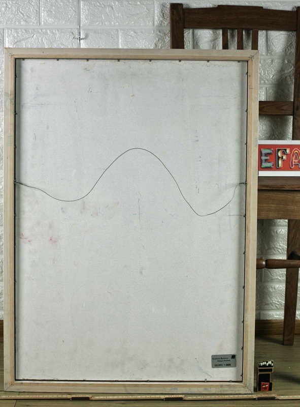 Monogramm abstraktes Ölgemälde Komposition Bankensammlung