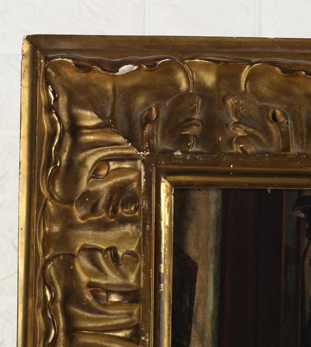 Nachlass Beroldingen antikes Ölgemälde Interieur Säulen Altar