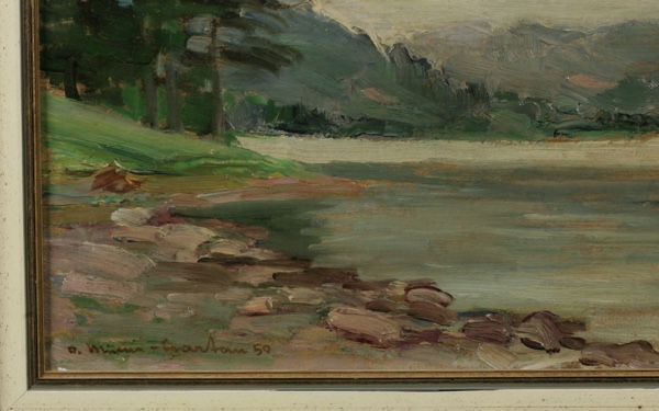 Otto Müller Hartau Ölgemälde 1950 Titisee