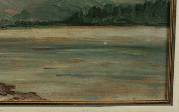 Otto Müller Hartau Ölgemälde 1950 Titisee