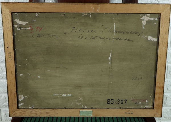 Otto Müller Hartau Ölgemälde 1950 Titisee