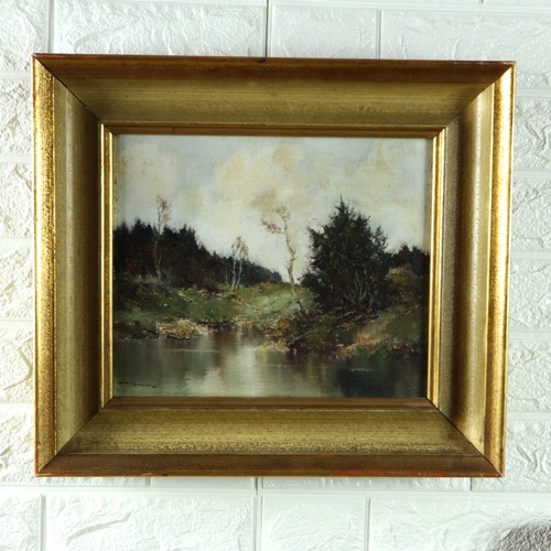 Ölgemälde Willi Bauer Landschaft