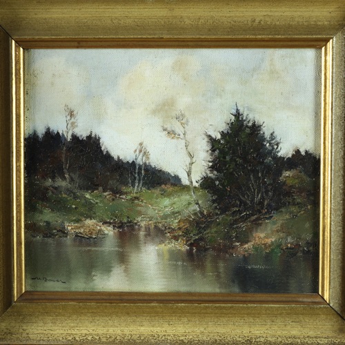 Ölgemälde Willi Bauer Landschaft