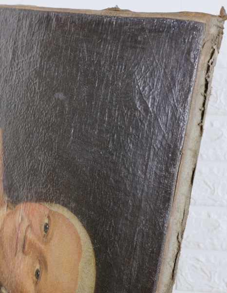 Ölgemälde antik Barock Portrait Edeldame Gegenstück