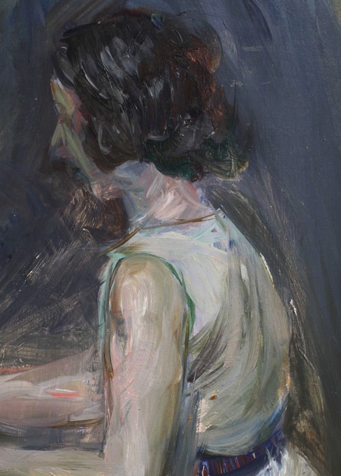 Ölgemälde antik Drouant Arts Paris Portrait