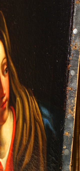 Ölgemälde antik Madonna doubeliert