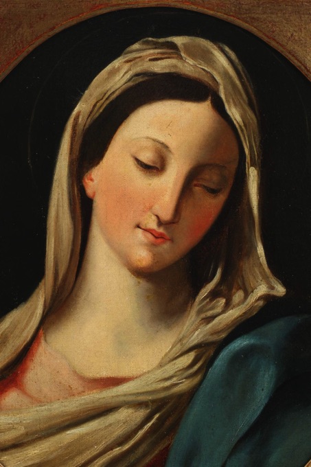 Ölgemälde antik doubeliert Barock Maria Madonna Mater Dolorosa