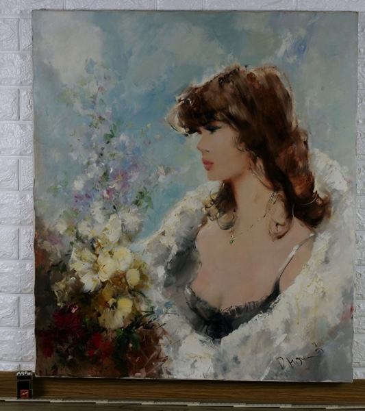 Paul Henze Morro Ölgemälde Portrait Frau
