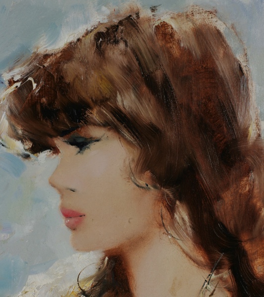 Paul Henze Morro Ölgemälde Portrait Frau