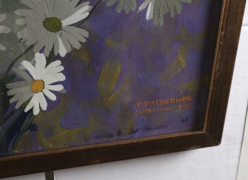 Paula Dittberner Gouache antik 1913 Stillleben