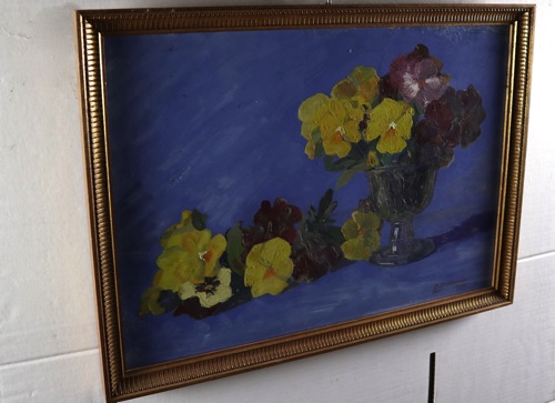 Paula Dittberner Ölgemälde antik 1916 Stillleben