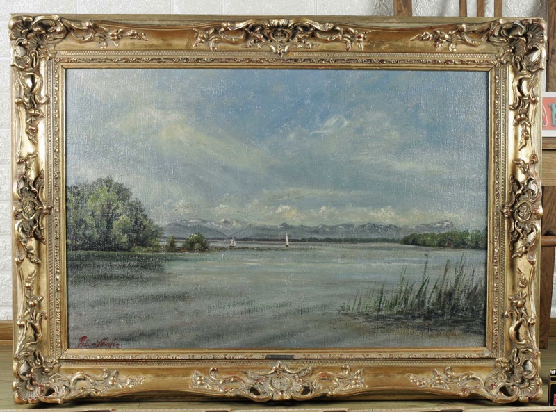 Peter Mohr Ölgemälde antik Starnberger See