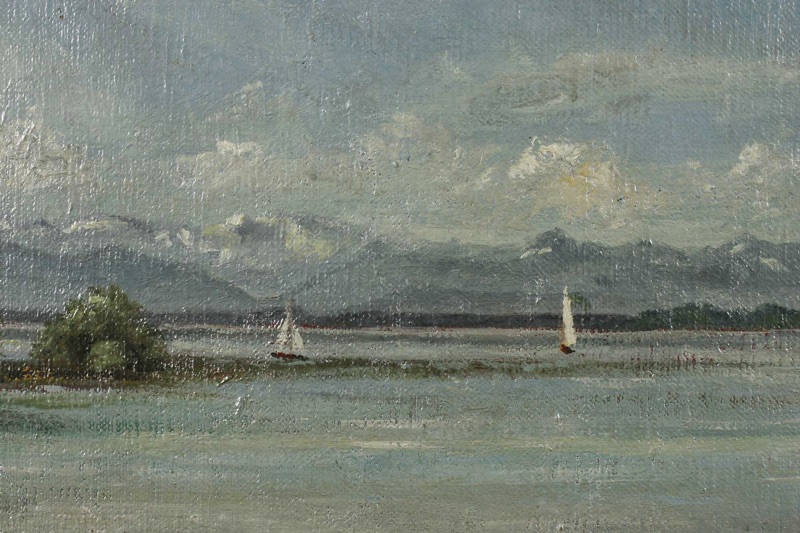 Peter Mohr Ölgemälde antik Starnberger See