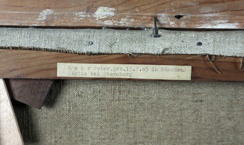 Peter Mohr Ölgemälde antik Starnberger See