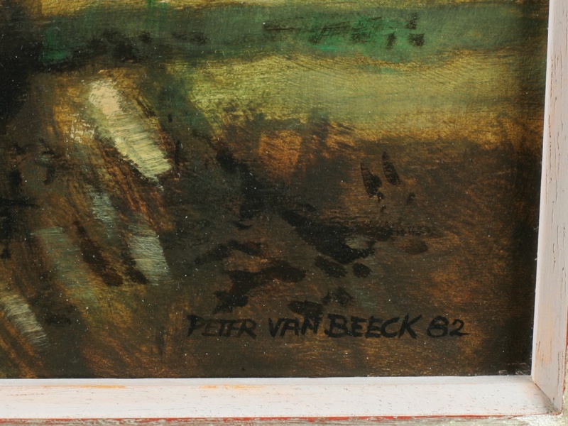 Peter van Beek Ölgemäde 1982 Landschaft