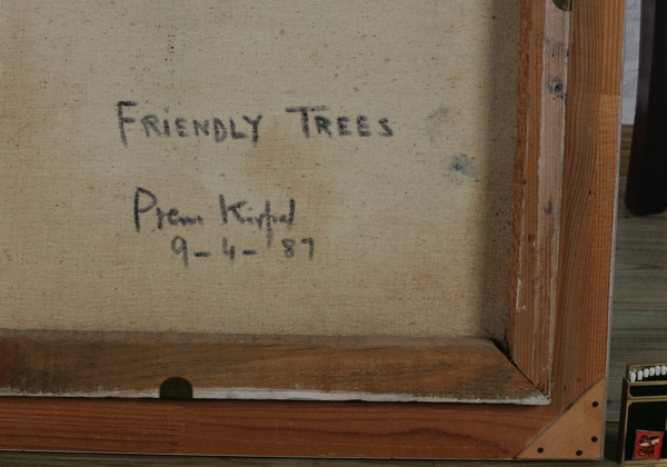 Prem Kirpal Ölgemälde friendly trees Indien