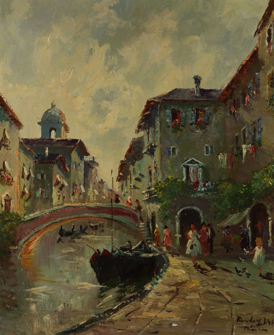 Randolf Wehn Ölgemälde Venedig