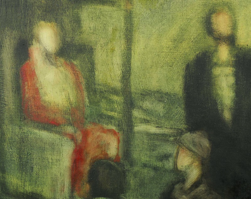 Robert Lehner Ölgemälde 1979 Personen