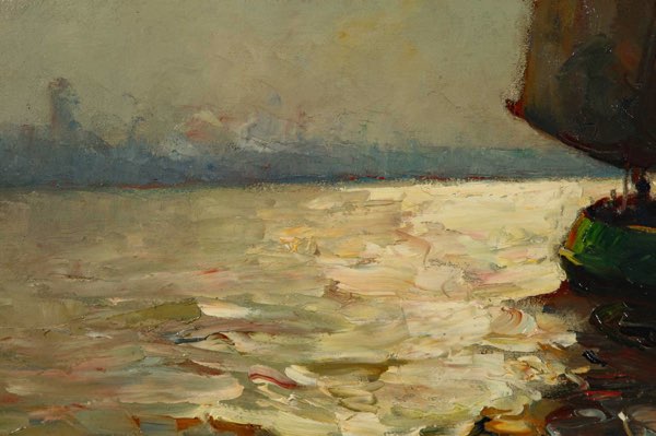 Rudolf Anton Guba Ölgemälde antik maritim