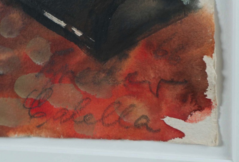 Rudolf Bredow Aquarell Boote Strand von Calella