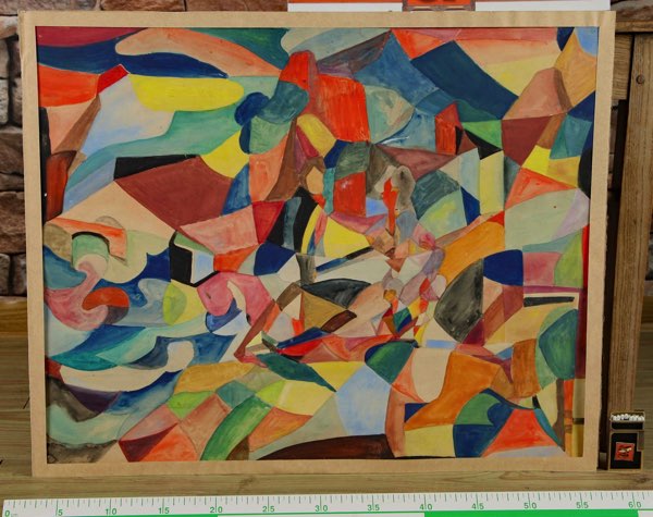 Schmidt Aquarell älter Abstraktion Farben