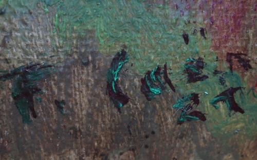Signiert Ölgemälde antik Impressionist Frankreich