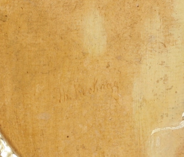 Signiert Ölgemälde antik Portrait Mädchen
