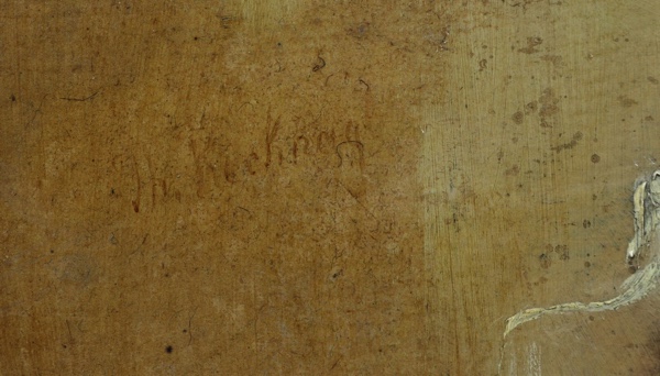 Signiert Ölgemälde antik Portrait Mädchen