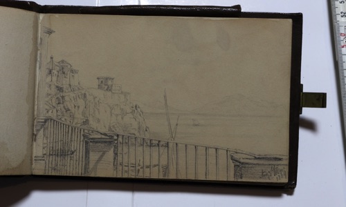 Skizzenbuch antik 1869 Zeichnungen Italien