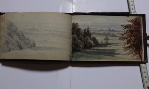 Skizzenbuch antik 1869 Zeichnungen Italien
