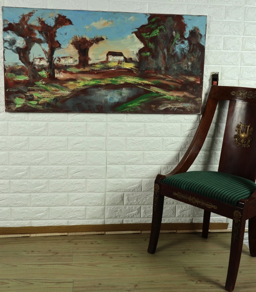 Soptil Busch Ölgmeälde Landschaft expressiv Bäume