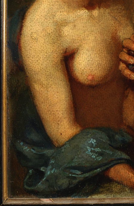 Symbolismus Ölgemälde antik Bacchus Weintrauben
