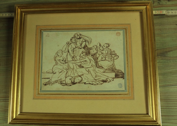 Théodore Géricault Federzeichnung antik
