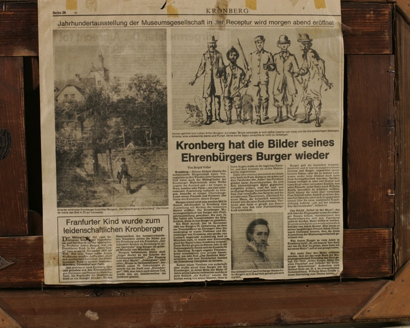 Umkreis Anton Burger Ölgemälde antik Kronberg Landschaft