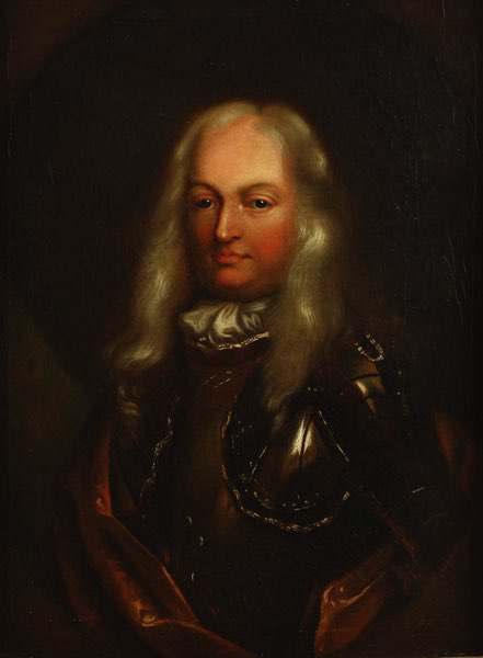 Altmeister Ölgemälde antik Barock Portrait Edelmann Harnisch Umkreis Peter Lely