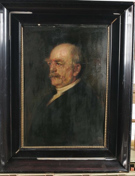 Umkreis von Lenbach antikes Ölgemälde Otto Bismarck