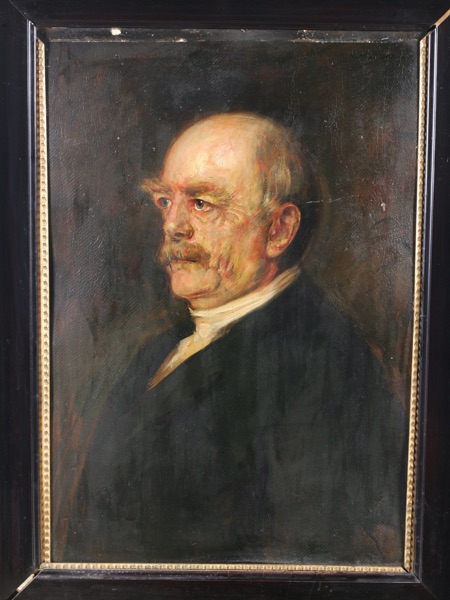 Umkreis von Lenbach antikes Ölgemälde Otto Bismarck