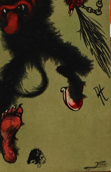 Vinci Postkarte der böse Krampus 1904
