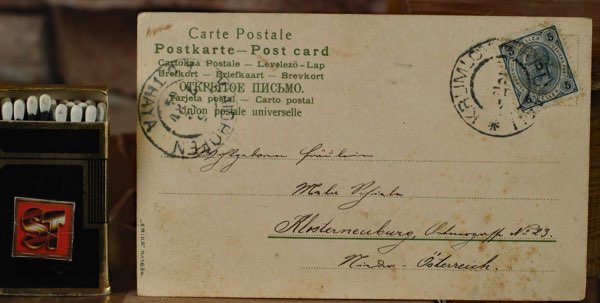 Vinci Postkarte der böse Krampus 1904