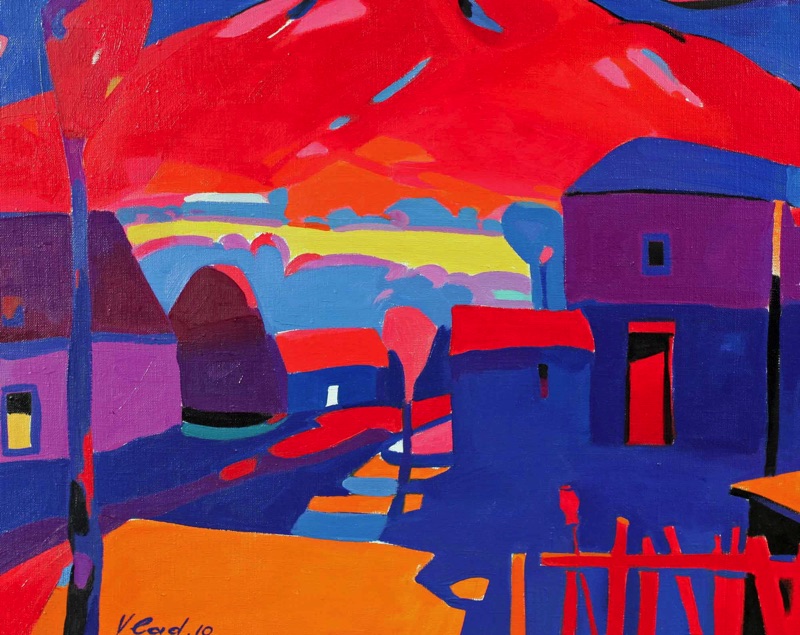 Vlad Ölgemälde 2010 Armenien abstrakt
