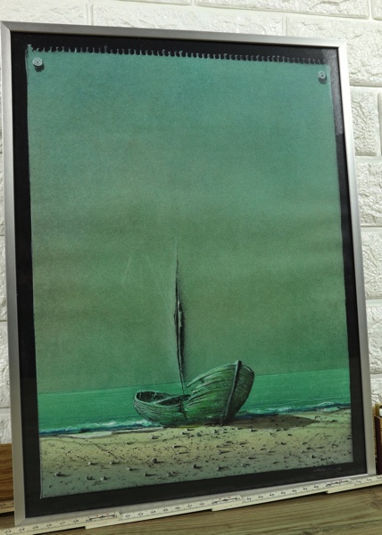 Walter Heckmann Aquarell Boot