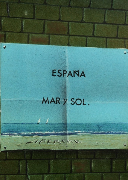 Walter Heckmann Aquarell Espana Mar Sol 1974