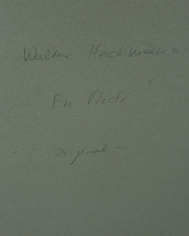 Walter Heckmann Gemälde Tempera Acryl En Midi