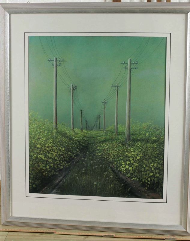 Walter Heckmann Gemälde Tempera Acryl Traumstrasse